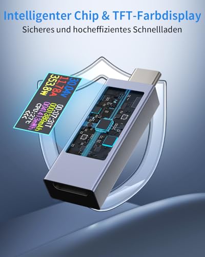 USB-Multimeter Yereadw USB C Tester für Spannung und Strommessung