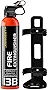 Fire Extinguisher For The House/Car/Kitchen/Home,Fire Extinguisher With Bracket,Small Fire Extinguisher For Extinguishing Fuels, Clothing, Papers, Cooking, Wood, Plastic and More (BLACK)