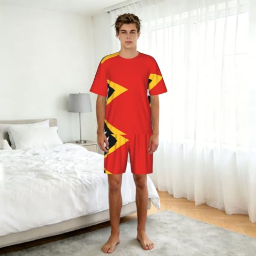 Ensemble de pyjama doux Timor-Leste vêtement de nuit confortable pour l'été - 3