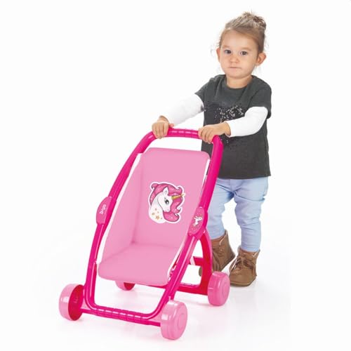 Cochecito buggy Dolu Unicorn Pink resistente para evitar caídas de niños 2