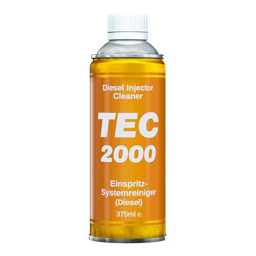 TEC 2000 Motorreiniger - Diesel Injektor Einspritzdüsen Reiniger 375ml - Kraftstoffadditiv zur Systemreinigung von Injektoren - Motorspülung Motorpflege Diesel Zusatz - Systemreiniger