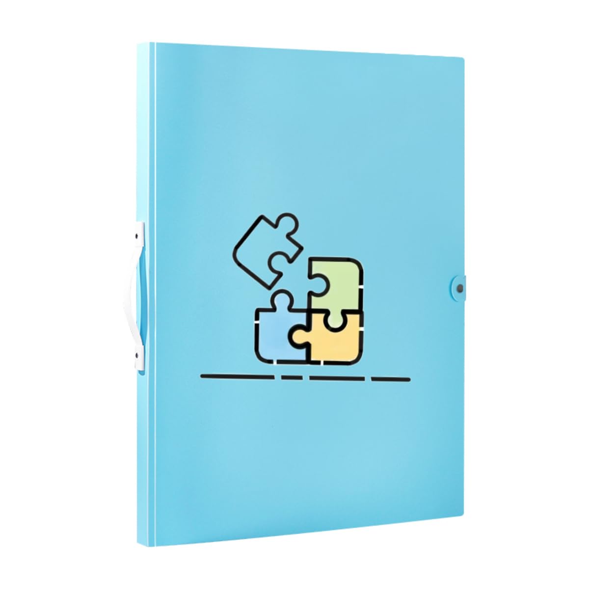 Puzzle Aufbewahrung,Puzzle Mappe 1000 Teile, Mit 20 transparente Taschen, Tragbar, Staubdicht und Schmutzabweisend, Puzzle Liebhaber Geschenke (Blau)