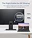 immagine 4USB C DP, QGeeM Cavo da USB C a DisplayPort per casa, ufficio, 4 K a 60 Hz, 2 K a 165 Hz), compatibile con MacBook Pro, iPad Pro 2018, Surface Book 2, Dell XPS Sumsang Galaxy S9 S10 ...