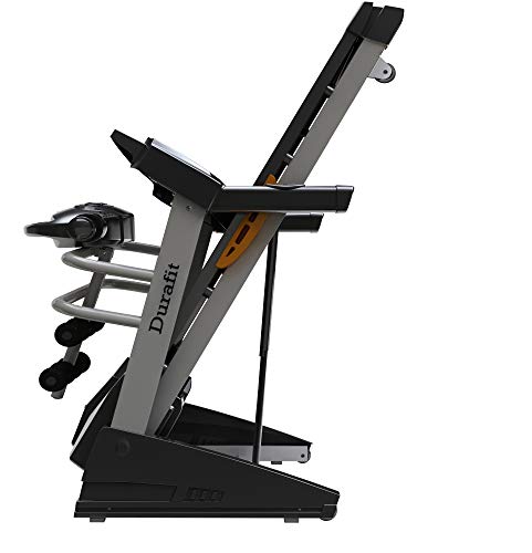 Image of Durafit Surge Multifunction 2.0HP ( 4.0HP Peak ) DC-Motorised Treadmill ( Max Speed: 14 km /hr, Max Weight: 120 ) with Free home installation and Foldable & Moveable, LCD Display, Stabilizer & Spray