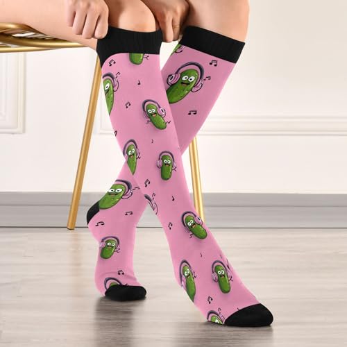 Image of Fisyme Socks for Women Men, Warm Comfort Athletic Crew Running Hiking Cycling Compression Socks