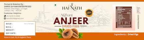 Image of HAI NATH Premium anjeer 1kg fresh | Jumbo Dry Figs | Premium Quality Anjeer (Figs) | Rich in Fiber | Low Fat Healthy Snack | Naturally Sweet Imported Dry Fruit