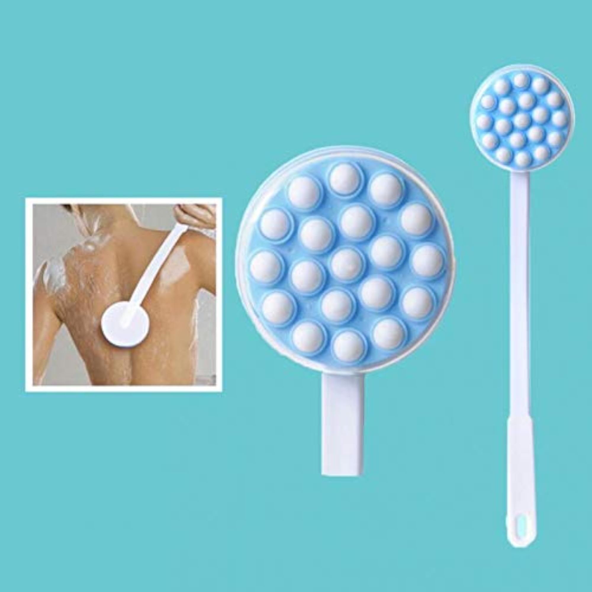 Long Handle Body Cream Lotion Applicator Back Massager