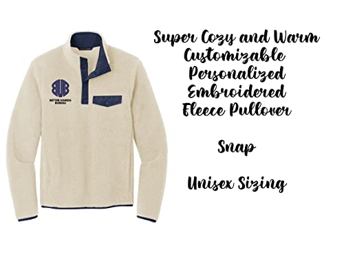 INK STITCH F140 Unisex Custom Personalized Embroidery Logo Texts Camp Snap Pullover4