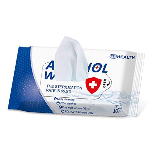6 Packs Hand Sanitizer Travel Size Alcohol Disenfectig Wipes Portable Alcohol Swabs Pads Wipes for Phone, Elevator, Keyboard