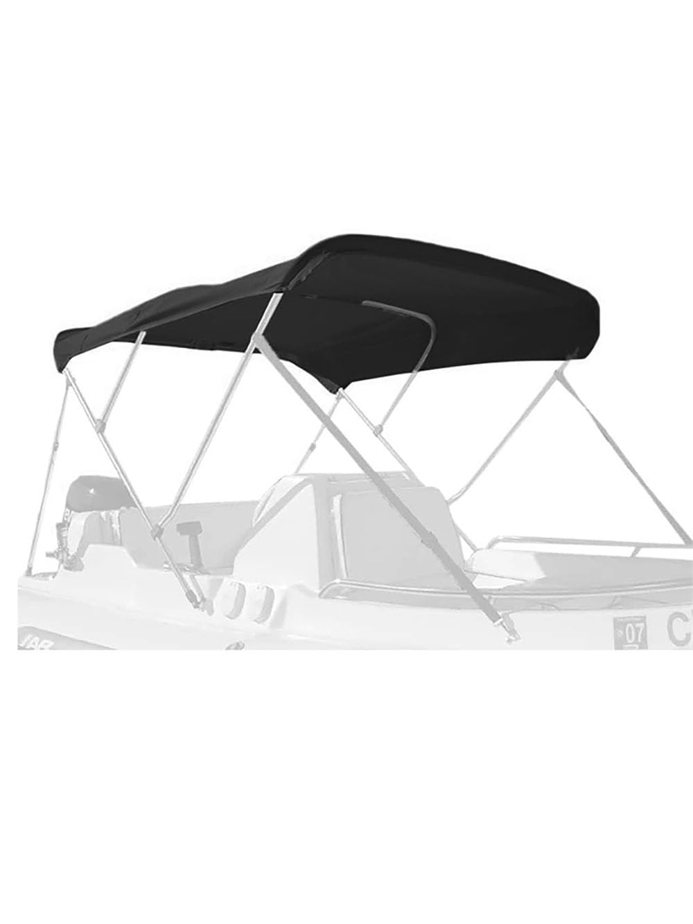 Lona Bimini para Barco, Techo de Sombra Marina para Nautique Ski Nautique 196 | Tela Oxford 600D, lona de repuesto para bimini abierto, ayuda a bloquear el sol y resistir la lluvia