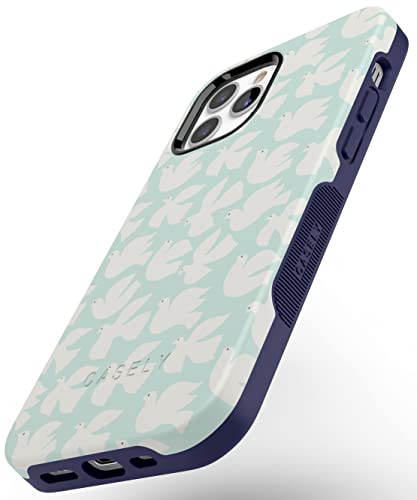Casely Iphone 12 Pro Max Case | Love Birds | White Doves Case | Compatible With Magsafe #TOP7