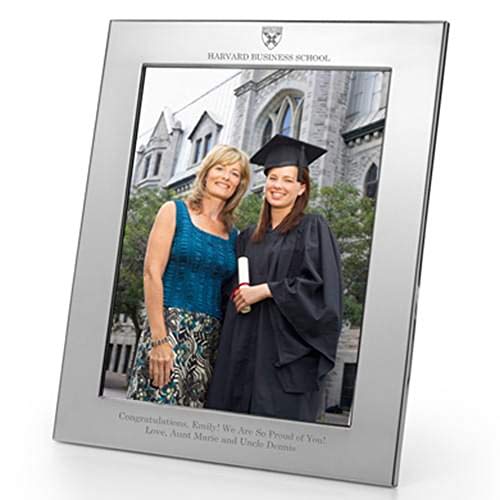 M. LA HART Harvard Business School Polished Pewter 8x10 Picture Frame