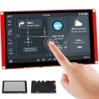ELECROW ESP32 Display, 7 Zoll 800×480 HMI ESP32 RGB TFT LCD Touchscreen mit Acrylgehäuse, 32-Bit LX6 Dual-Core Prozessor, bis zu 240MHz, Kompatibel mit Arduino, LVGL, PlatformIO, MicroPython – Ansicht 1