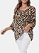 Rokou Women Chiffon Blouse Floral Batwing Sleeve Beach Cover Loose Tunic Shirt Tops Beige
