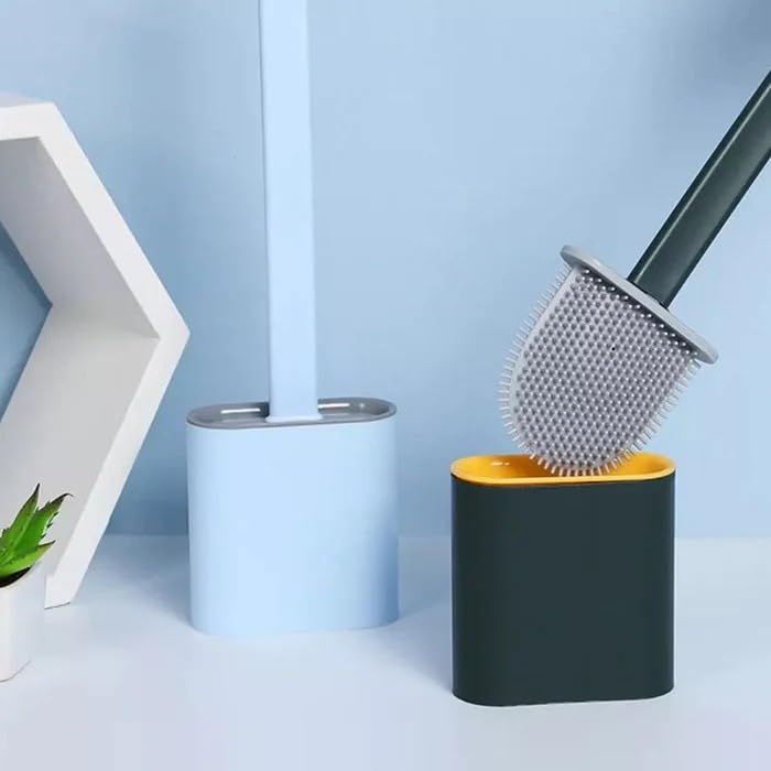 Toilet Brush and Holder Set for Bathroom, Flexible Toilet Cleaning Bowl Brush Head with Silicone Bristles, Compact Size for Storage and Organization (Multicolor) (B0D9M2QRW5) Amazon Price History, Amazon Price Tracker