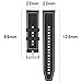 AWADUO Compatible with Huawei Watch GT4 46mm/Watch GT3 SE Bands, 22mm Replacement Silicone Nylon Wrist Watch Band Strap, Soft And Durable for Men and Women(Black)