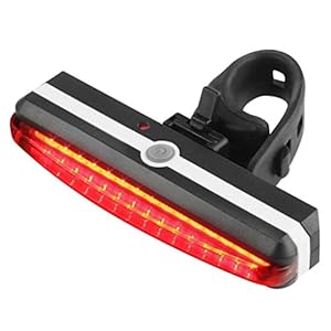 niumanery Ultra Bright Bike Light USB Rechargeable Bicycle Tail Light High Intensity Rear LED Night Outdoor Cycling…