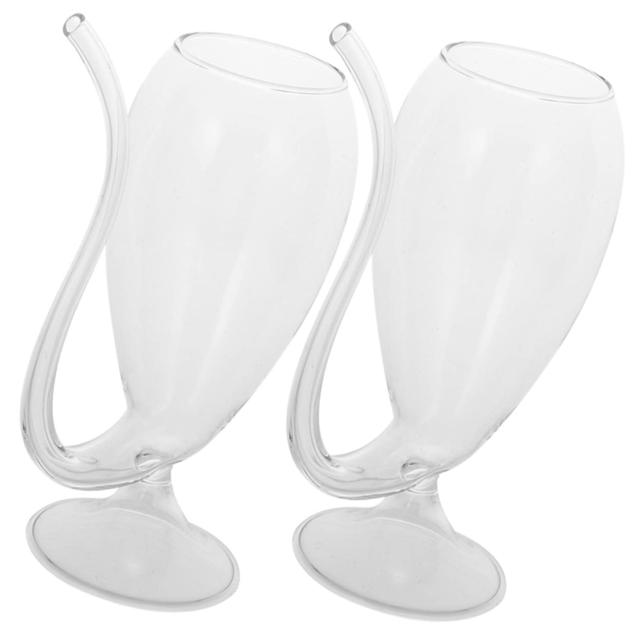 2pcs Vampire Goblet Martini Goblet Transparent Wine Decanter Cocktail Cup Vampire Shot Cup Clear Wine Decanter Margarita Beverage Cup Wine Cups Glass Straw Household