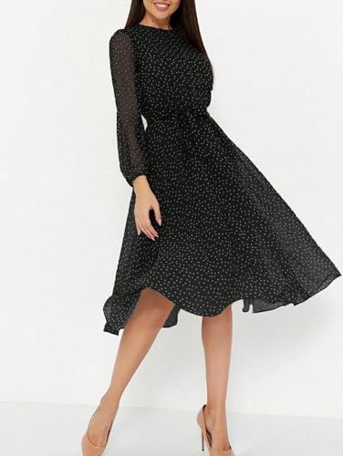 Litzo Western Dresses For Women (L-13-M) Black