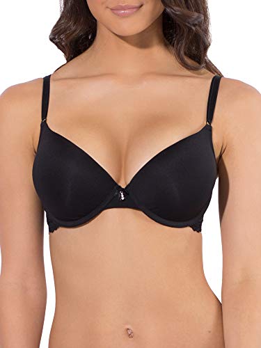 Smart & Sexy Women's Maximum Cleavage Underwire Push up Bra Bra, Black, 34B