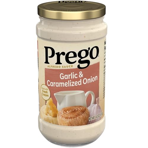 Image of Prego Garlic and Caramelized Onion Alfredo Pasta Sauce, 14.5 oz Jar
