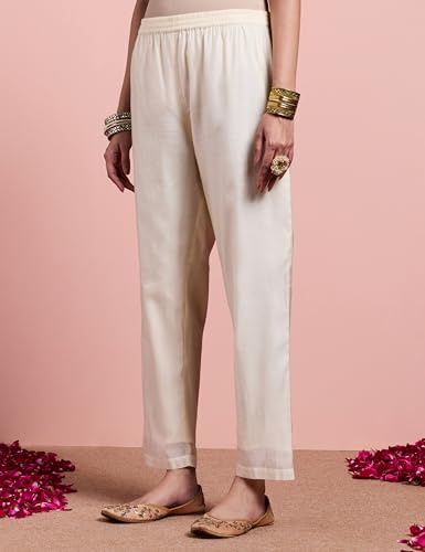 Image of Amazon Brand - Myx Women's A-Line Kurta Set with Organza Dupatta (Available in Plus Sizes)