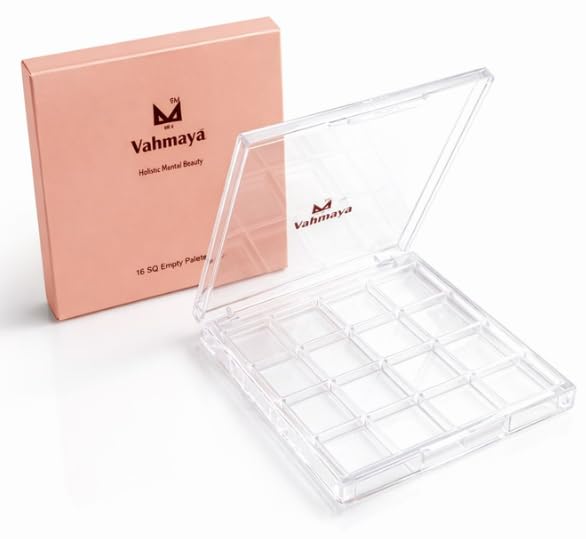 16 SQ Empty Palette Touch Up Kit | Includes Finger Puff, Lipstick Container, Mascara Wand-image-13