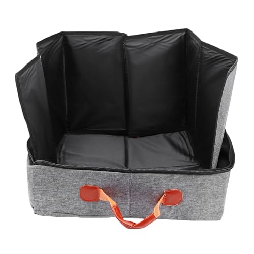 Fockety Bac à litière pour Chat, Pliable, étanche et renforcé, avec Couvercle Type Couche, en Polyester résistant à l'abrasion, idéal pour Les Voyages et la Maison.