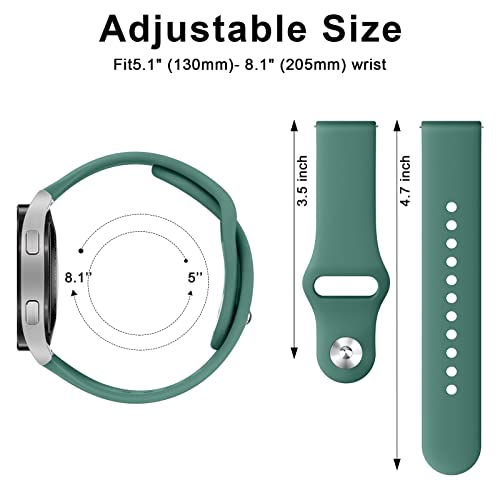 Image of Tobfit Straps for Amazfit Bip /Bip 3 /Bip 3 Pro /Bip /Bip U /Bip U Pro Watch Strap, 20mm Silicone Breathable Replacement Strap for Amazfit GTR 42mm / GTS 2 Mini /2 /2e /3 /4 /4 Mini