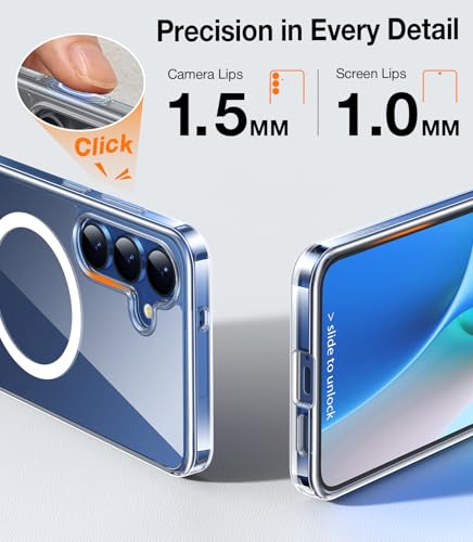 Image of TORRAS Strong Magnetic & Seamless Stand for Samsung Galaxy S24 Case Clear