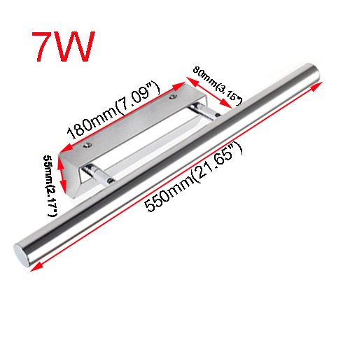 LUMINTURS 7W 30-LED SMD 5050 Wall Sconce Light Fixture Bulb Modern Mirror Fr...