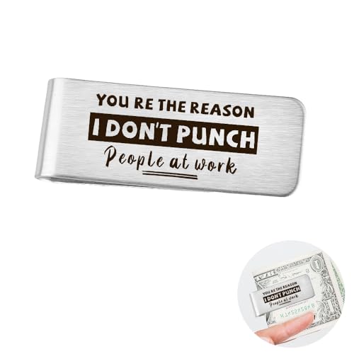 Money Clip for Coworker Leaving Gifts for Women Men Going Away Gifts for Coworkers Women Men Colleague Friendship Gifts for Work Bestie Birthday Gift for Work Friend Funny Cash Clip for Boss Leader