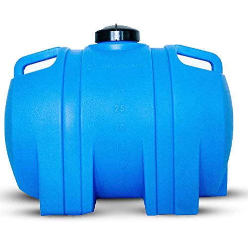 WaterPrepared Portable Water Tank, Plastic Handle & Hose Spigot, 35 Gallon, Blue - Heavy-Duty Beverage and Hydration Dispenser for Outdoor and Camping Trip - Image 5