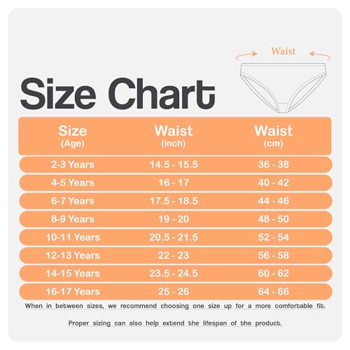 Donella Teen Girls' Cotton Underwear 5 Pack - Soft Stretch Ribbed Bikini Brief Panties for Girls4