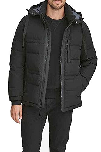 Image of Andrew Marc Men's Huxley Mid Length Water Resistant Crinkle Down Jacket