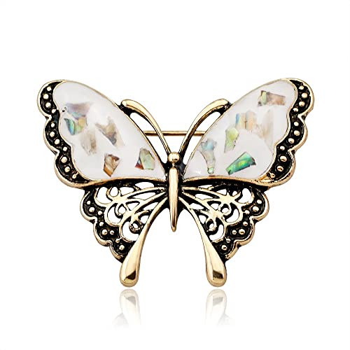 Image of Variety Styles Butterfly Brooch - Multi-Color Rhinestone Crystal Brooch Pin Cute Butterfly Shape Corsages Brooches Decoration Gift for Women