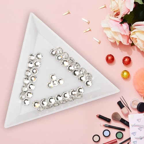 Image of Crystal Flatback Rhinestones Gems for Crafts 1.4mm SS3, Crystal | Glue Fix, 2880pcs Glass Rhinestones for Bedazzling, Clothes, Tumblers, Nail Art, Shoes, Bags, Caps & Accessories Decoration