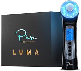 Pure Daily Care Luma - 4 in 1 Skin Therapy Wand - Ion Therapy LED Light Machine - Wave Stimulation- Massage - Anti Aging - Lift & Firm Tighten Skin Wrinkles