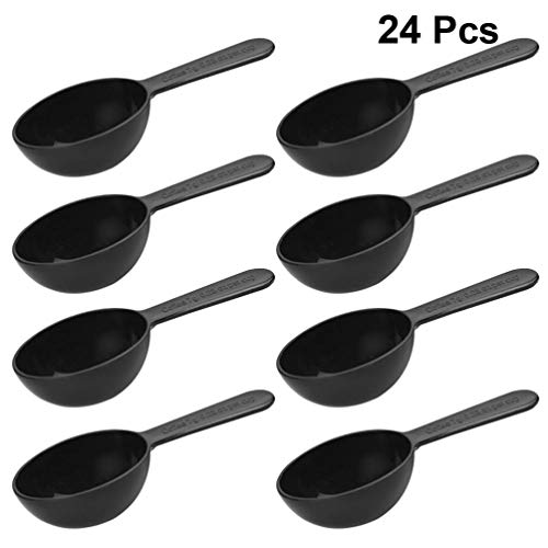 Colheres medidoras de café UPKOCH, 24 peças, colher medidora à mão para casa (preto)
