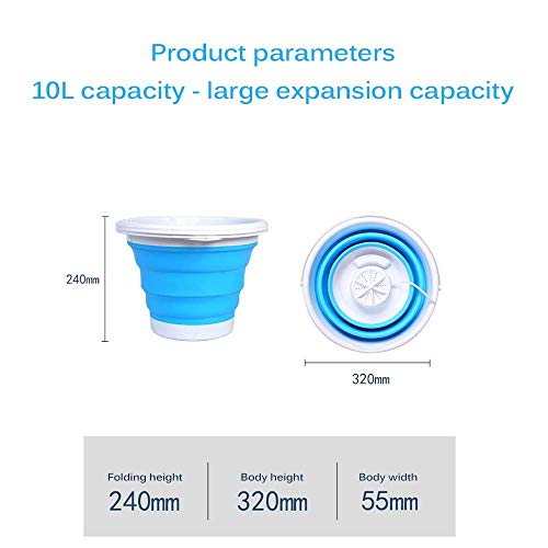 Mini lave-linge ultrason portable avec turbine rotative
