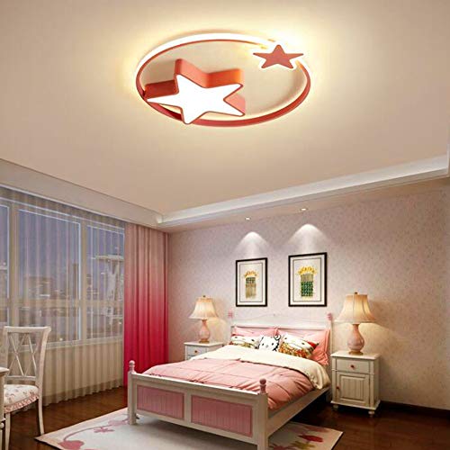 Plafón de techo LED moderno para dormitorio de niños con diseño de estrella 4