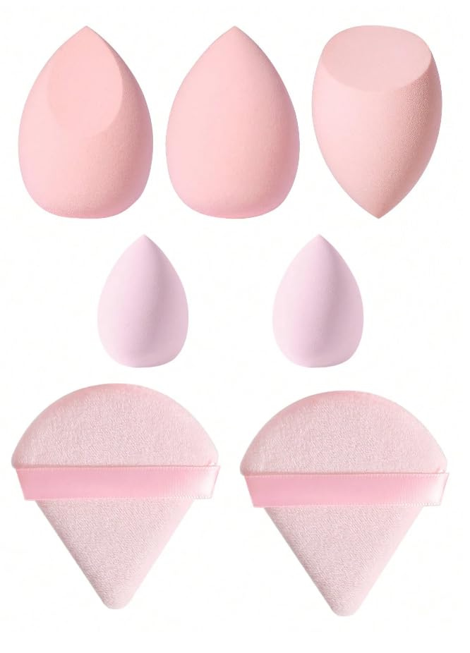 GenericTwilight Cosmetics Makeup Set from 10 & 5 Pieces, Blending Sponges for Foundation, Concealer and Powder, Suitable for all Skin Types… (pink)