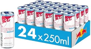 NEU: Red Bull Energy Drink Cherry Edition Sugarfree, Kirsche-Sakura, 24 x 250ml EINWEG