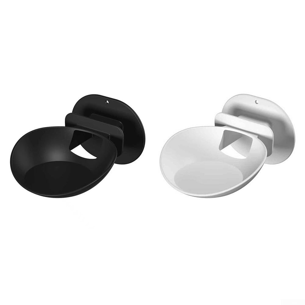 Supporto da parete per Echo Dot Max, staffa salvaspazio in ABS con gestione dei cavi, per supporto da parete Echo Dot Max (nero)