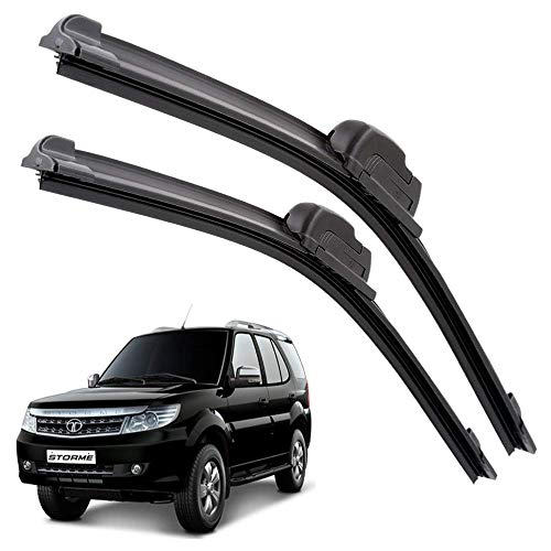 Image of Euro Care Windshield Car Wiper Blades Compatibility With TATA Safari Storme (Model : 2012-2016) - Set of 2Pc (D-24,P-20)