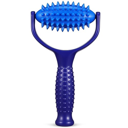 IMUSINICE Rodillo Masajeador Manual para Cuello y Espalda, Palo de Masaje Rodillos, Material Abs y Pvc, Ligero y Portátil para Masaje Corporal y Reducción de Fatiga