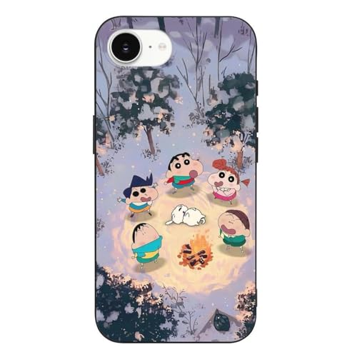 iPhone 16 E 用 ケース クレヨンしんちゃん 可愛くて癒される MagSafe対応 軍用MIL規格 耐傷性 耐退色性 ワイヤレス充電対応 耐衝撃性 軽量設計 高デザイン性 高耐久性