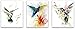 Produktbild KAIRNE 3er Set Poster Vogel, Aquarell Poster Kinderzimmer, Bilder Tiere Babyzimmer, Tierposter für Kinder, Mädchen Junge Deko, Wandbilder Dekoration für Wohnzimmer Schlafzimmer Kinderposter