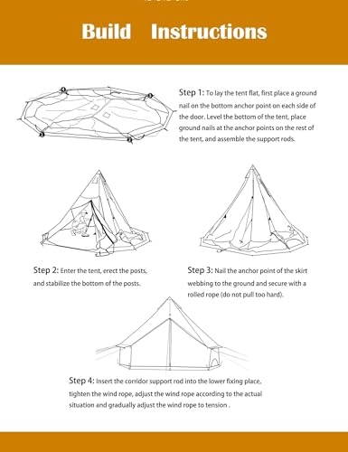 Tienda Bell Tent Yurt con Estufa para Camping y Glamping miniatura 7