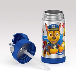 THERMOS-FUNTAINER-12-Ounce-Stainless-Steel-Vacuum-Insulated-Kids-Straw-Bottle-Paw-Patrol